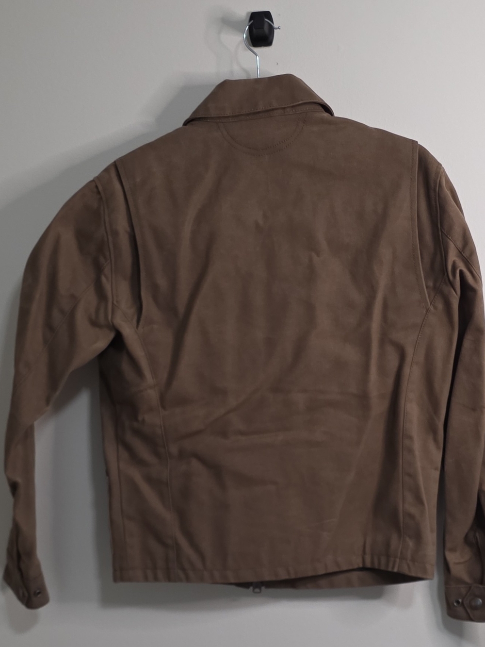 Iron and Resin Cruiser Men's Brown Lined Waterproof Canvas Jacket in size S - Picture 8 of 9